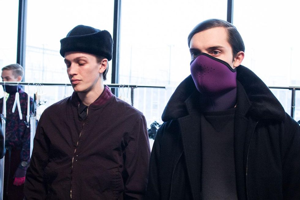 Backstage at Robert Geller Fall '17