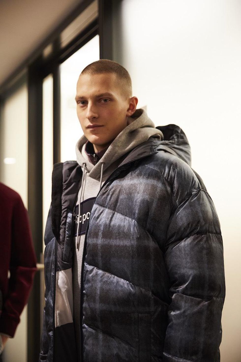 Backstage at the Colorful Perry Ellis Fall 18 Show
