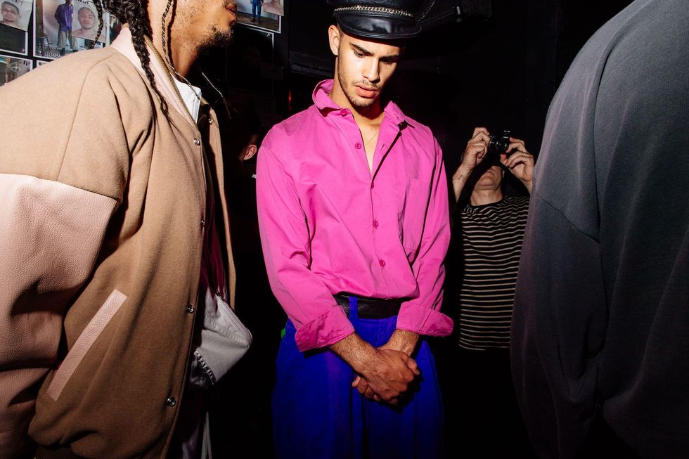 Backstage at Willy Chavarria Spring '18