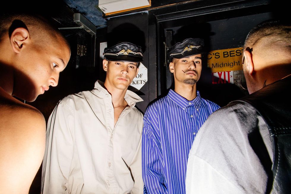 Backstage at Willy Chavarria Spring '18