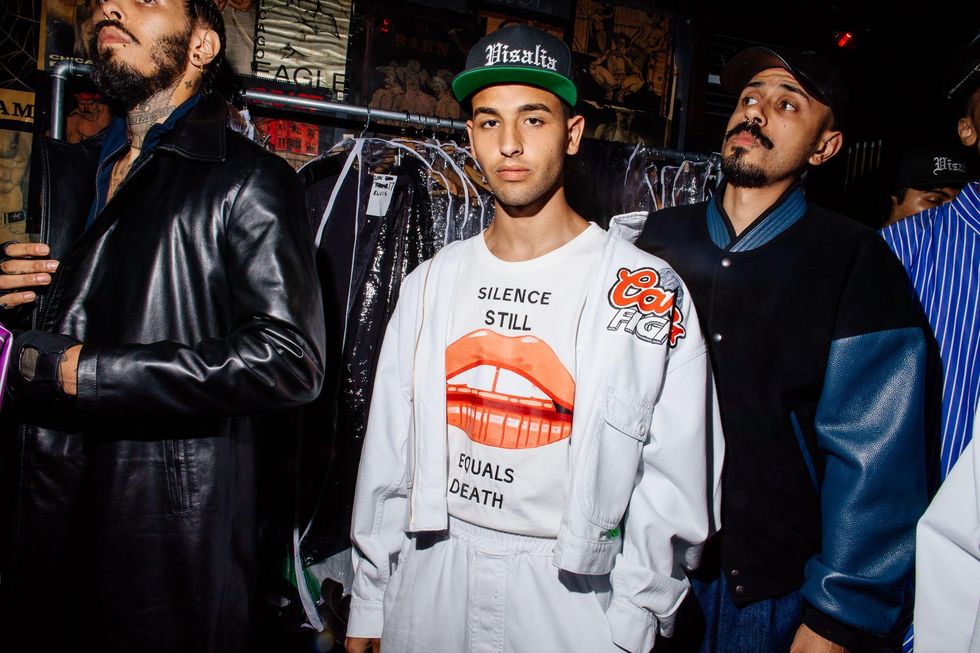 Backstage at Willy Chavarria Spring '18