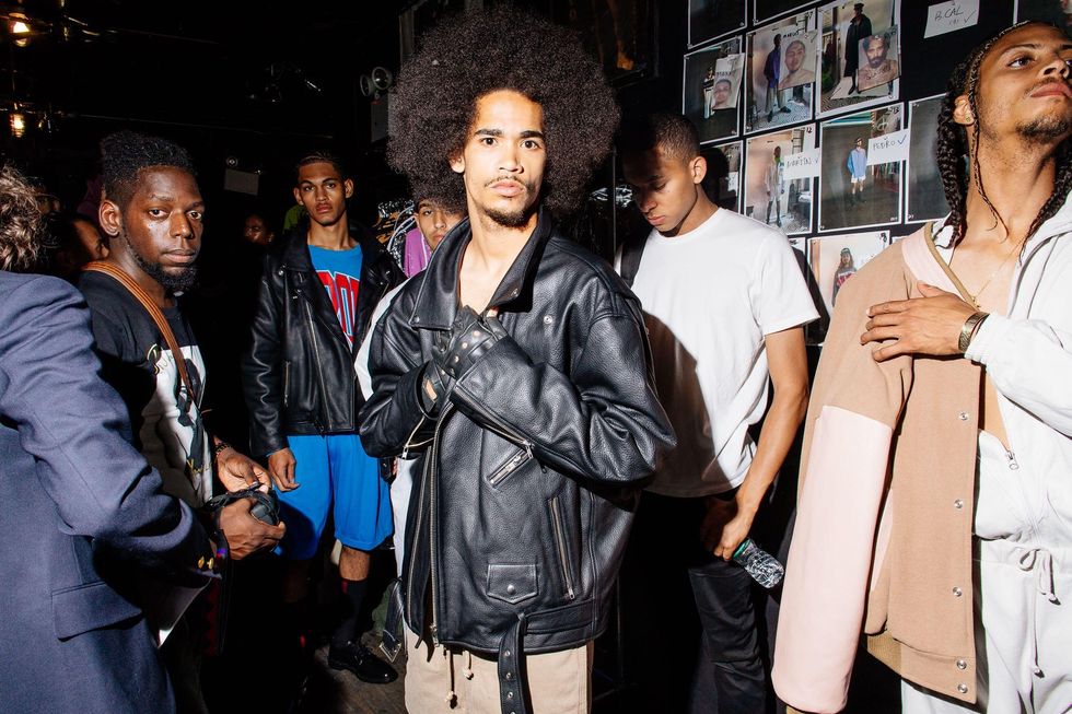 Backstage at Willy Chavarria Spring '18