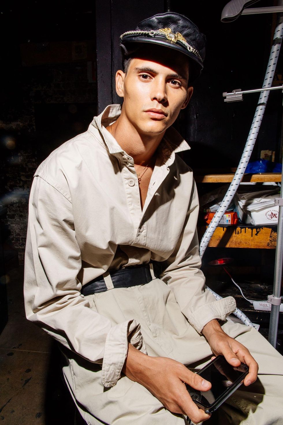 Backstage at Willy Chavarria Spring '18