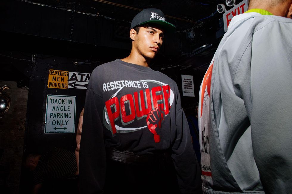 Backstage at Willy Chavarria Spring '18