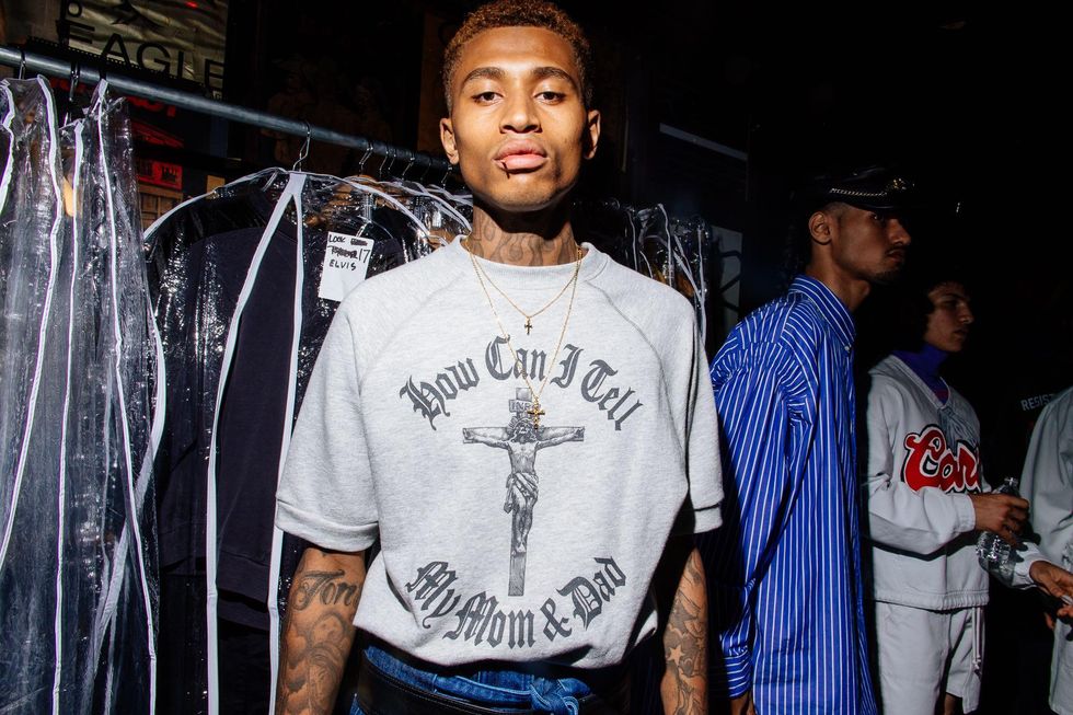 Backstage at Willy Chavarria Spring '18