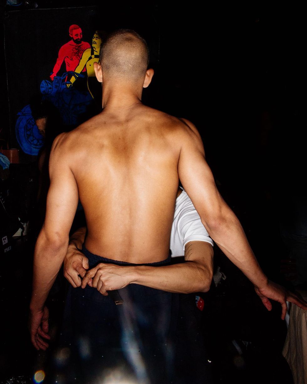 Backstage at Willy Chavarria Spring '18