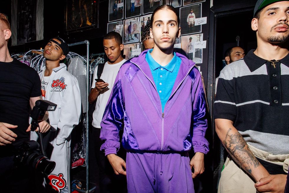 Backstage at Willy Chavarria Spring '18