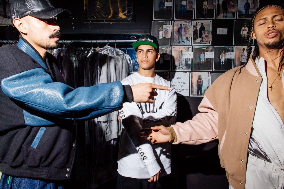 Backstage at Willy Chavarria Spring '18