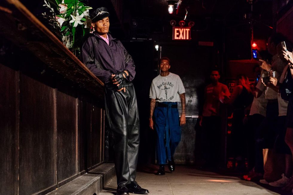 Backstage at Willy Chavarria Spring '18