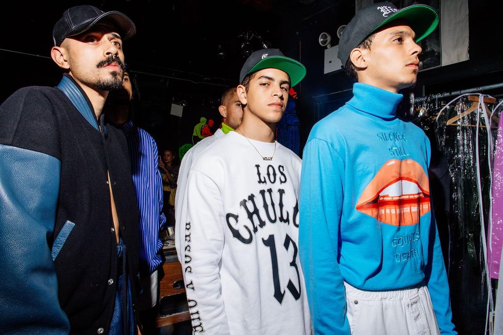 Backstage at Willy Chavarria Spring '18