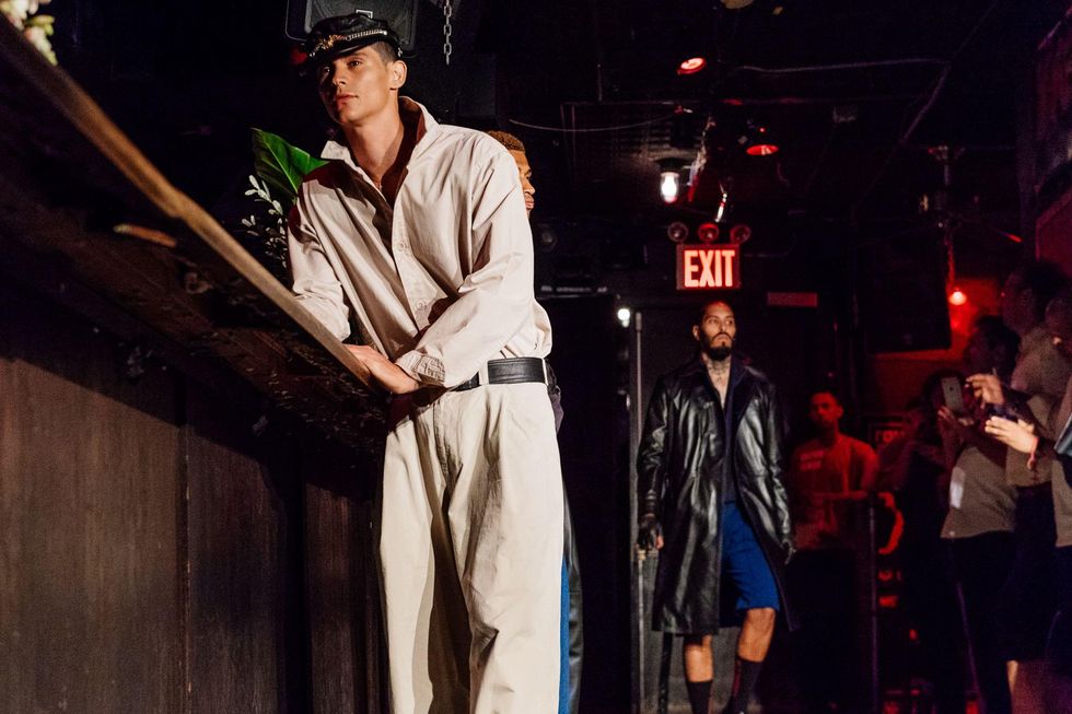 Backstage at Willy Chavarria Spring '18