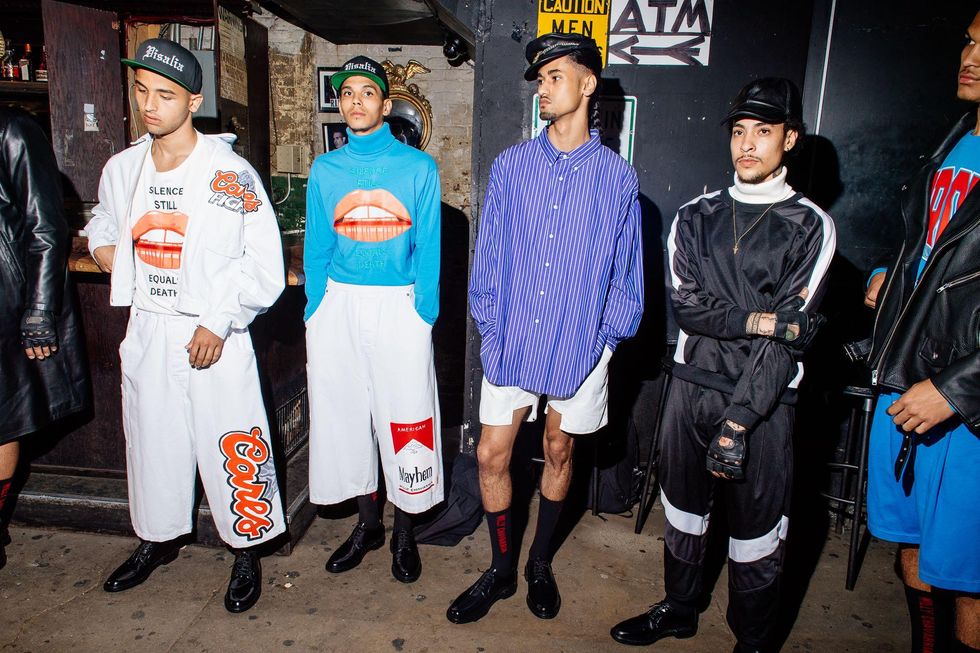 Backstage at Willy Chavarria Spring '18