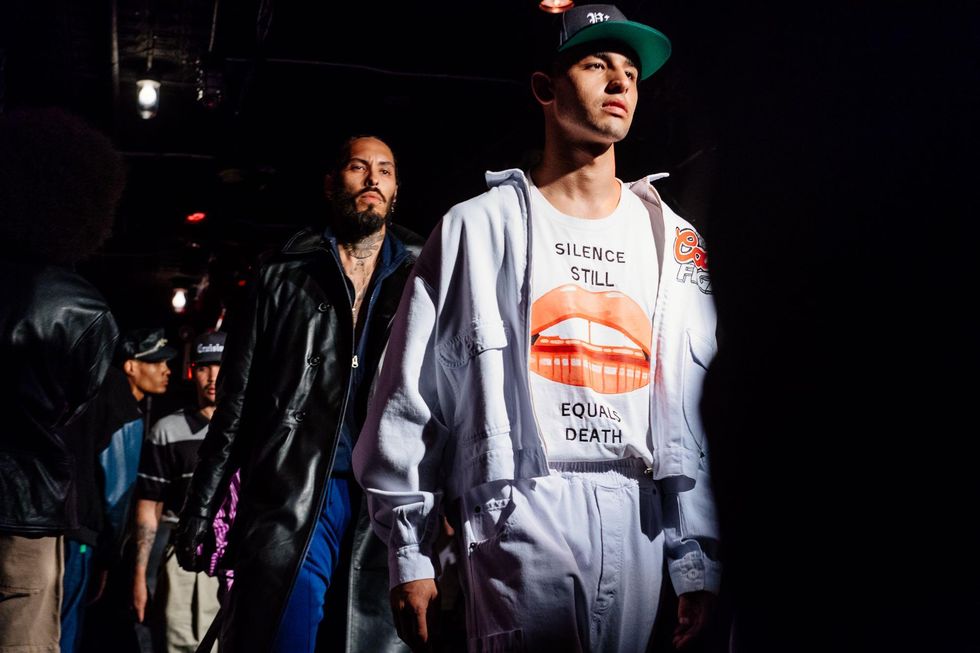 Backstage at Willy Chavarria Spring '18