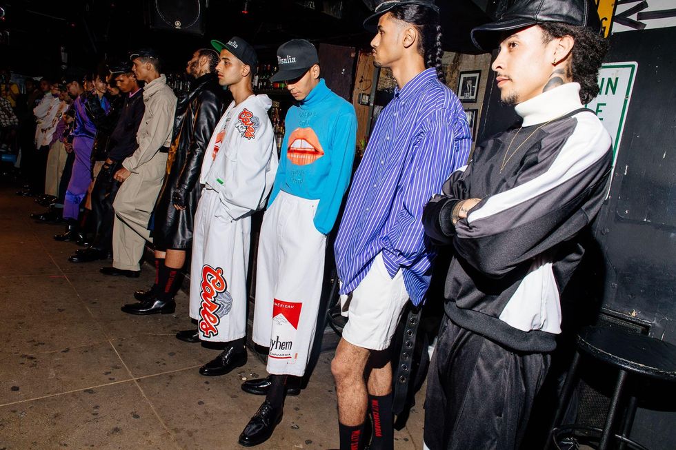 Backstage at Willy Chavarria Spring '18
