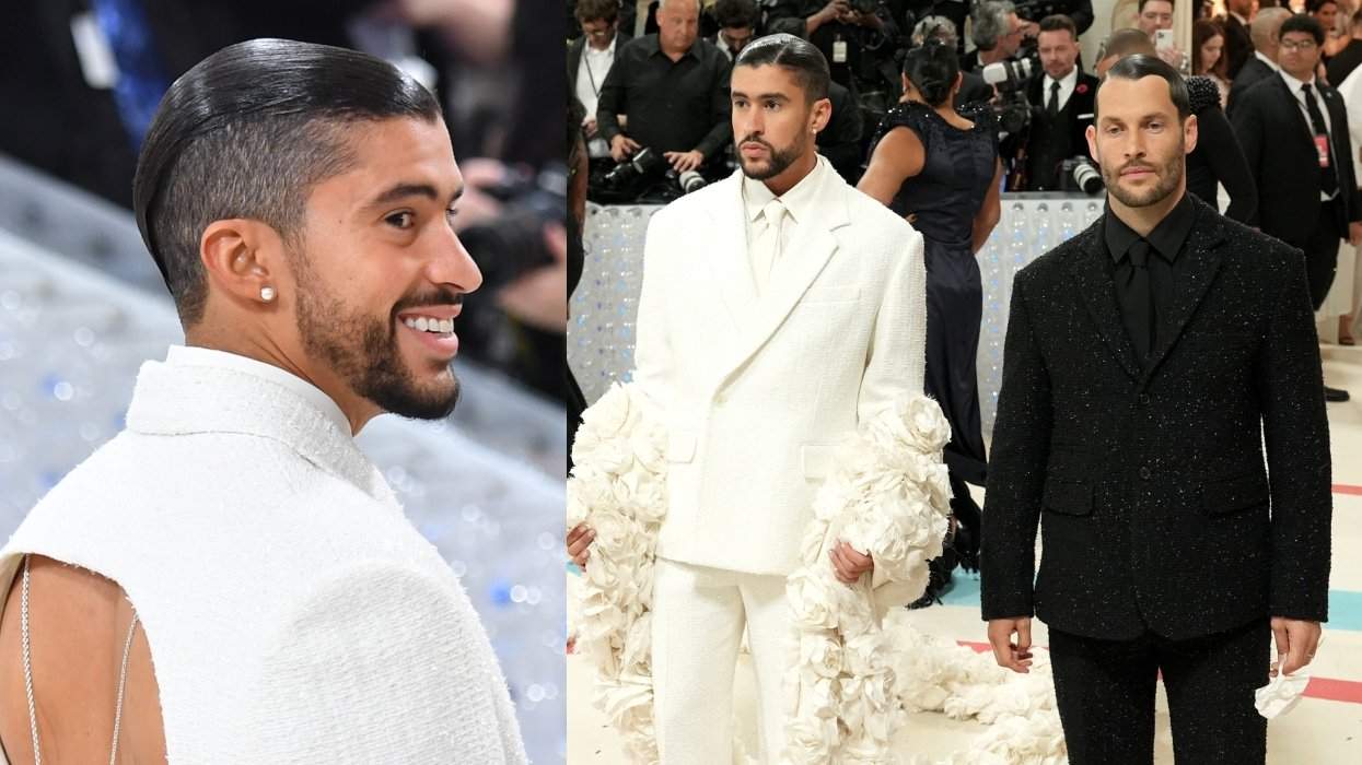 Bad Bunny and Simon Porte Jacquemus at the 2023 Met Gala