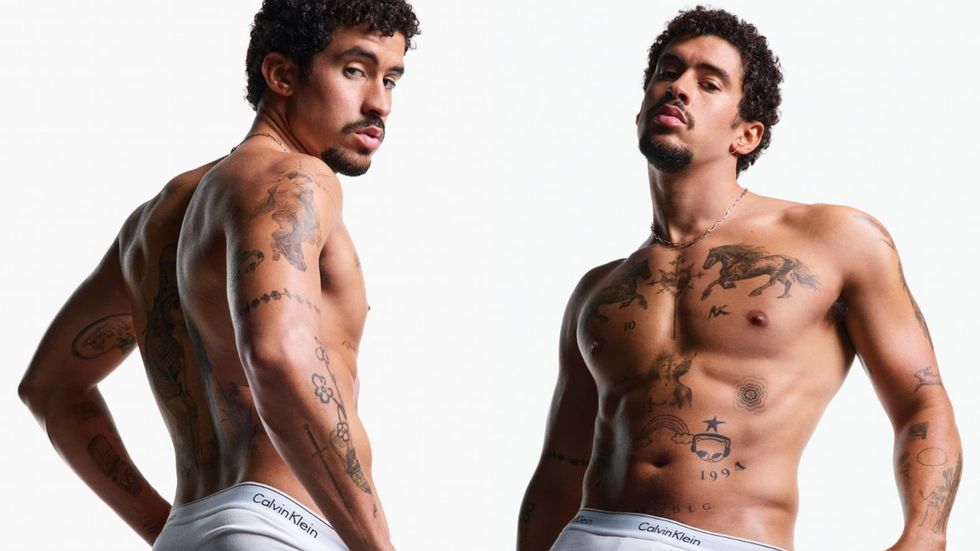 Bad Bunny in Calvin Klein