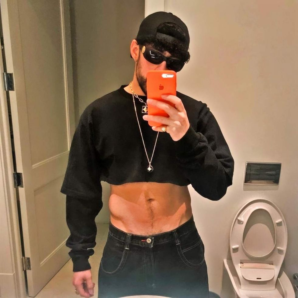 Bad Bunny in photo shared on Instagram