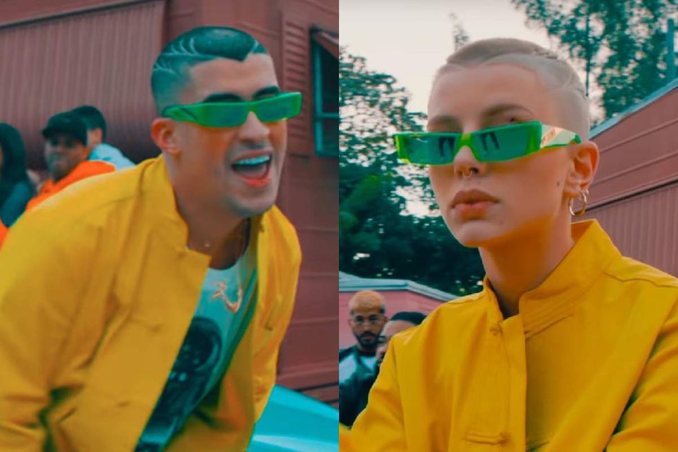 Bad Bunny; Jazmyne Joy in Caro music video