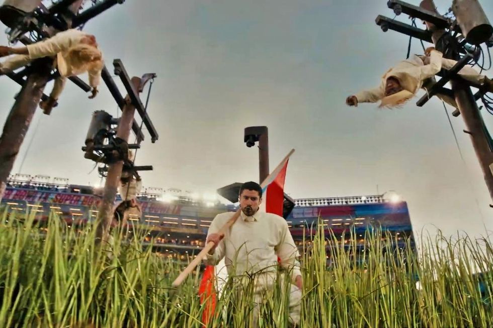 Bad Bunny performing on the\u00a02026 Super Bowl Halftime Show