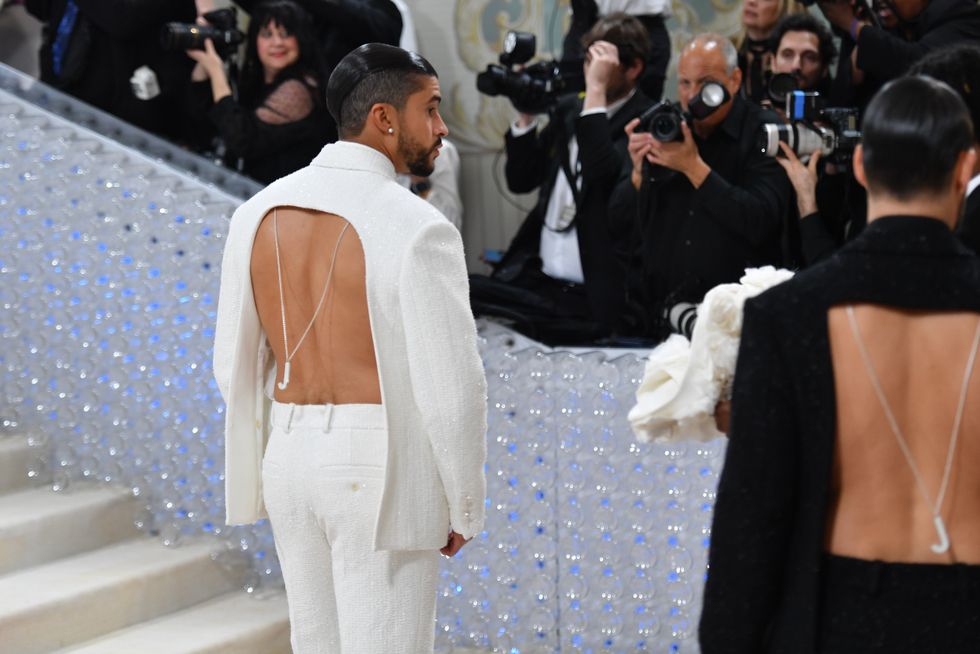 Bad Bunny Brought Sexy Back to the Met Gala in Custom Jacquemus Suit