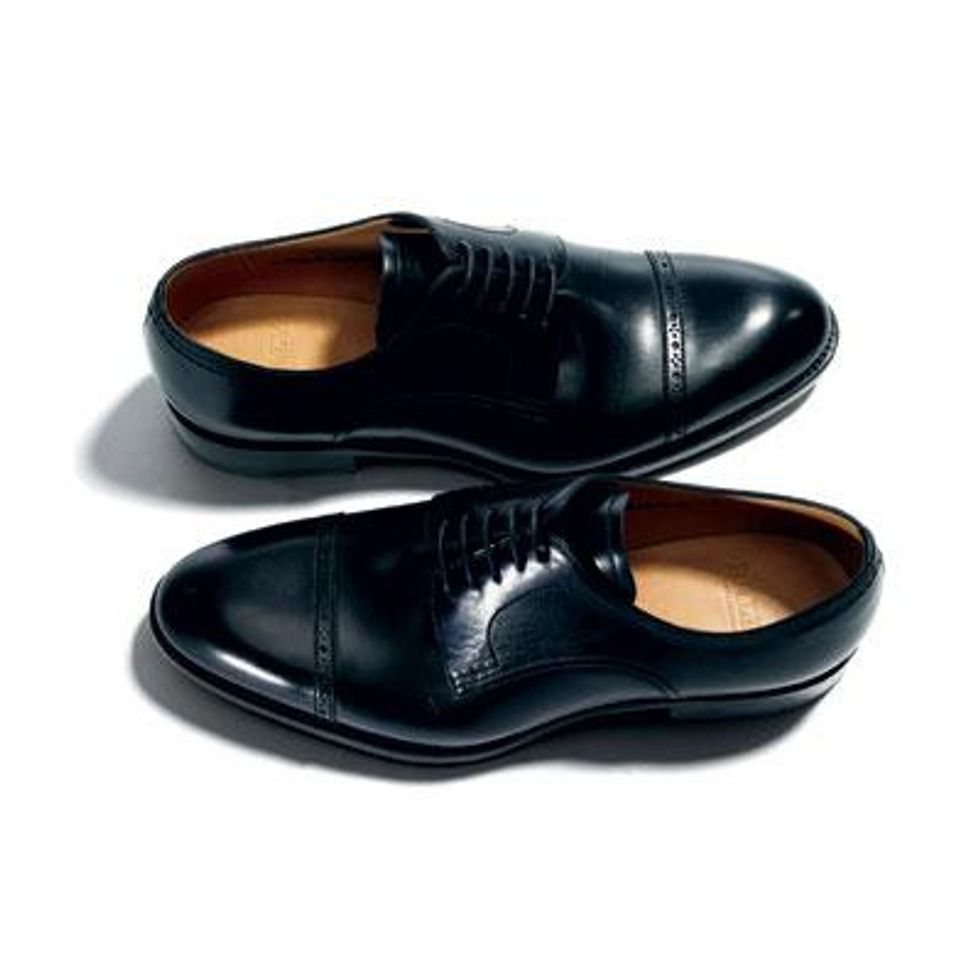 Bally Selbino cap-toe lace-up in black calf leather