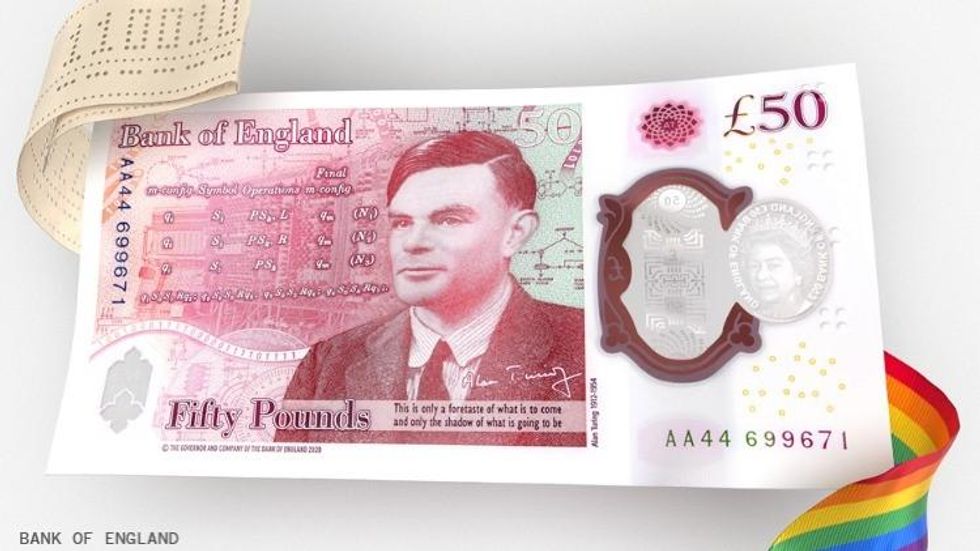 Bank of England Unveils New \u00a350 Note Featuring Alan Turing