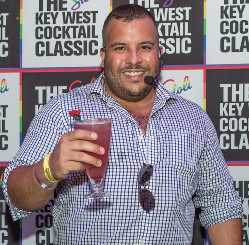 Bar Star Juan Boria, representing Boston and Alley Bar, shares his cocktail "Bearly Legal"