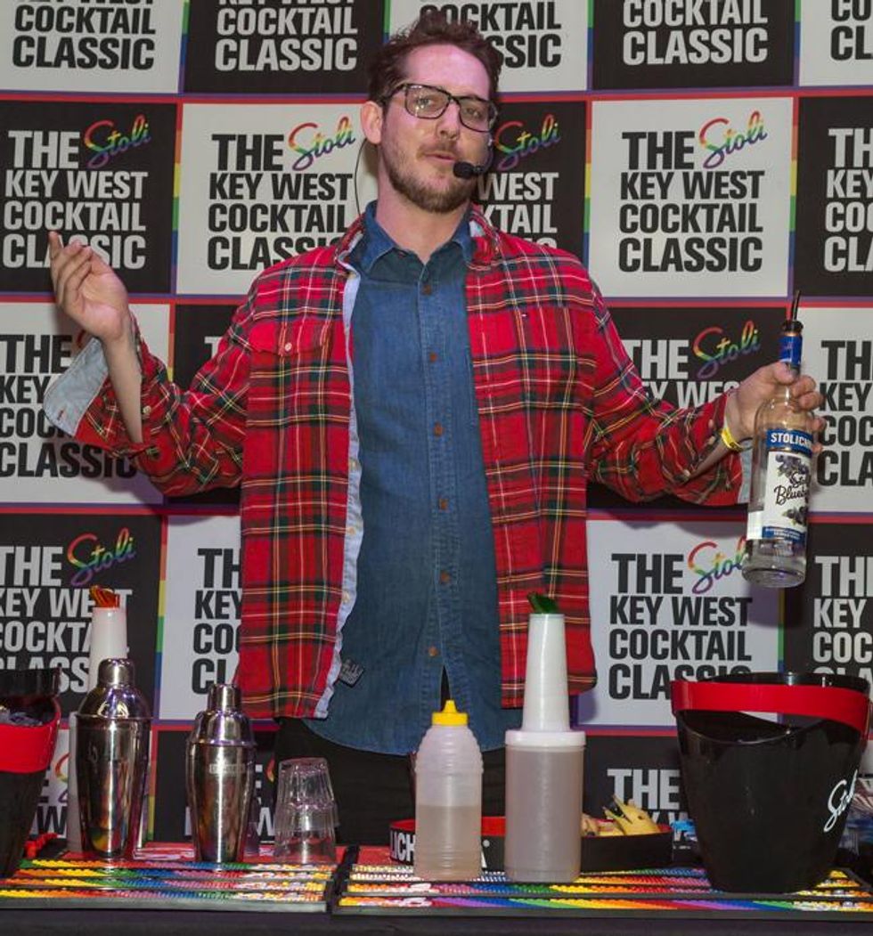 Bar Star Scott Marleau, representing Toronto and Gladstone Hotel, mixes up his "Disco Nap"