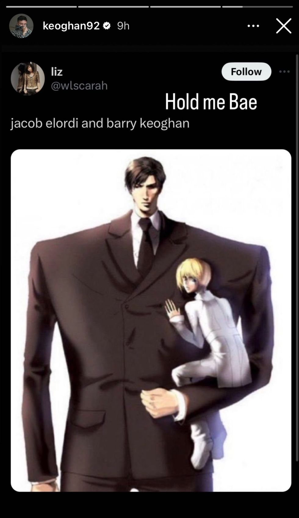 Barry Keoghan via Instagram stories