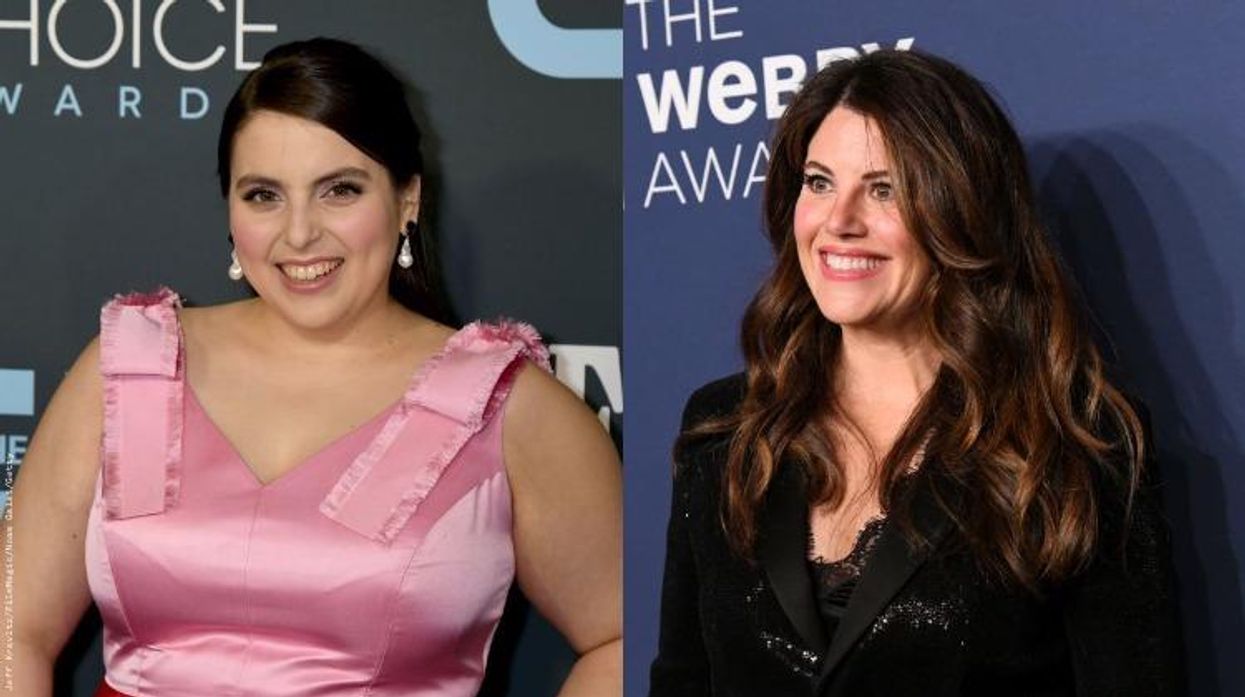 Beanie Feldstein and Monica Lewinski