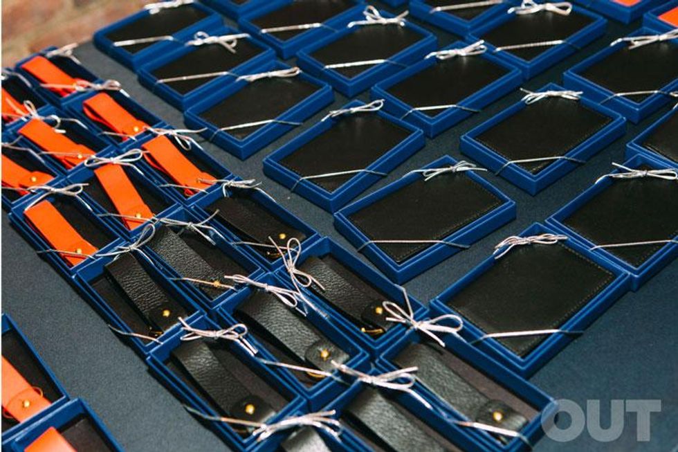 Beautifully embossed keychains and wallets were made for guests onsite during The Road Ahead Summit