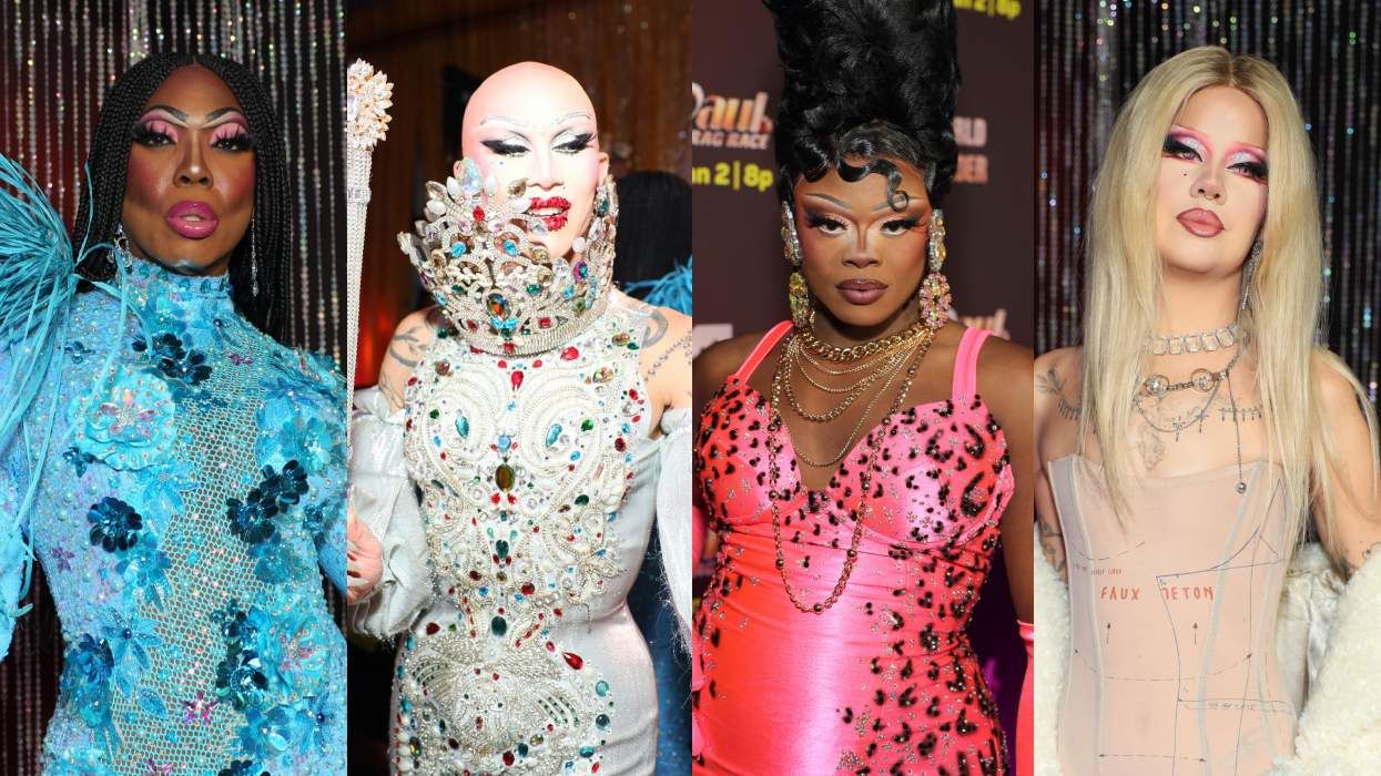 BeBe Zahara Benet; Sasha Velour; Onya Nurve; Willow Pill at the official premiere event for RuPaul's Drag Race season 18, which reunited 16 Drag Race winners from the main US franchise