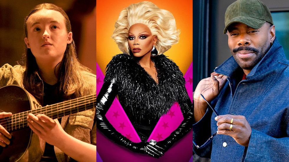 Bella Ramsey in The Last of Us HBO Max RuPaul host of Drag Race Paramount Plus Colman Domingo in netflix The Four Seasons