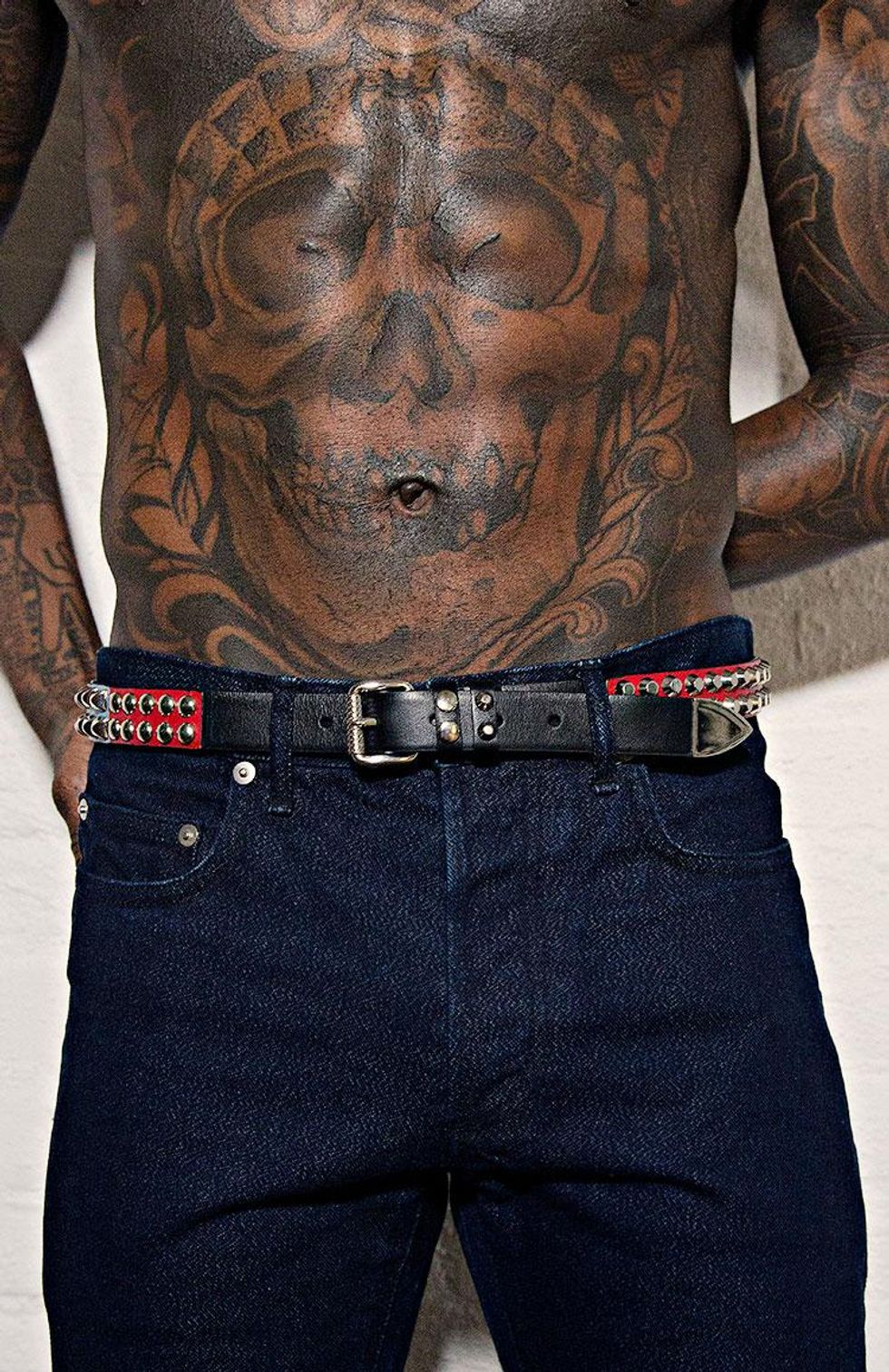 Belt by Prada, $970.
Jeans (throughout) by Dior Homme, $550