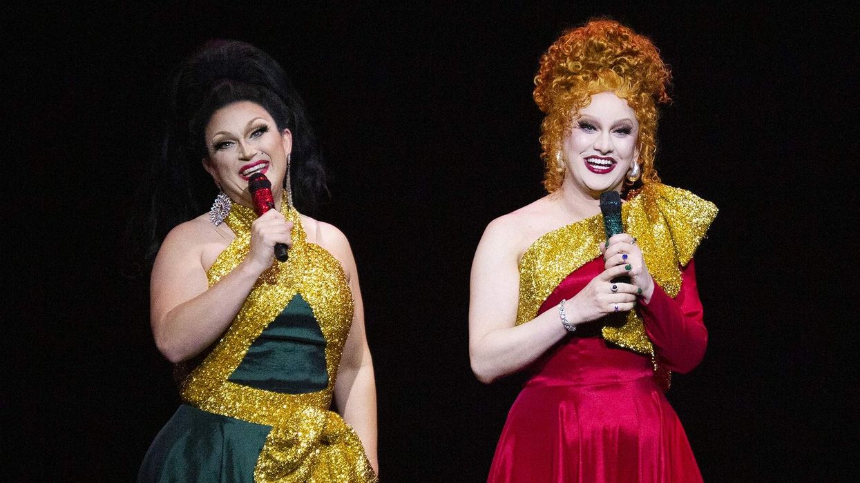 BenDeLaCreme & Jinkx Monsoon for The Jinkx & DeLa Holiday Show.