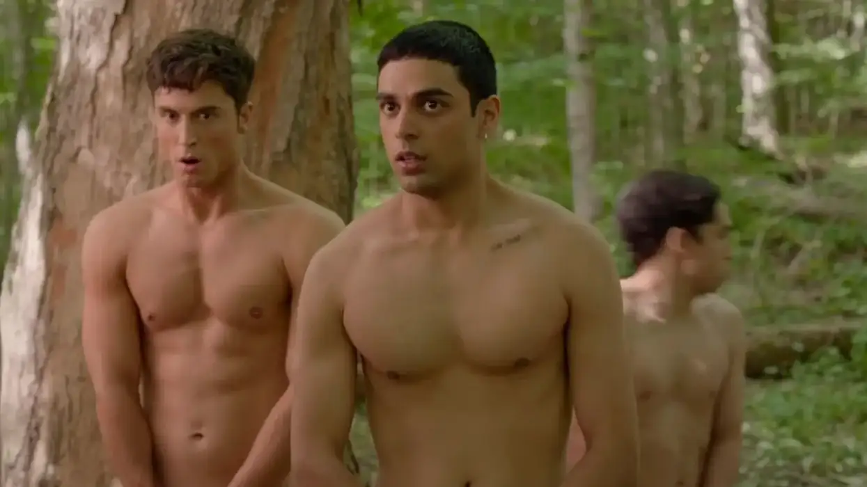 Benito Skinner and Rish Shah in Overcompensating