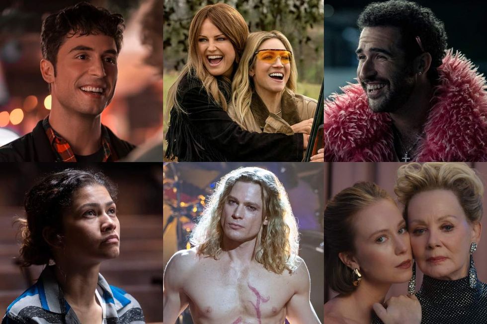 Benito Skinner on Overcompensating; Malin Akerman and Brittany Snow on The Hunting Wives; Jordan Firstman on I Love L.A.; Zendaya on Euphoria; Sam Reid on Interview With the Vampire aka The Vampire Lestat; Hannah Einbinder and Jean Smart on Hacks