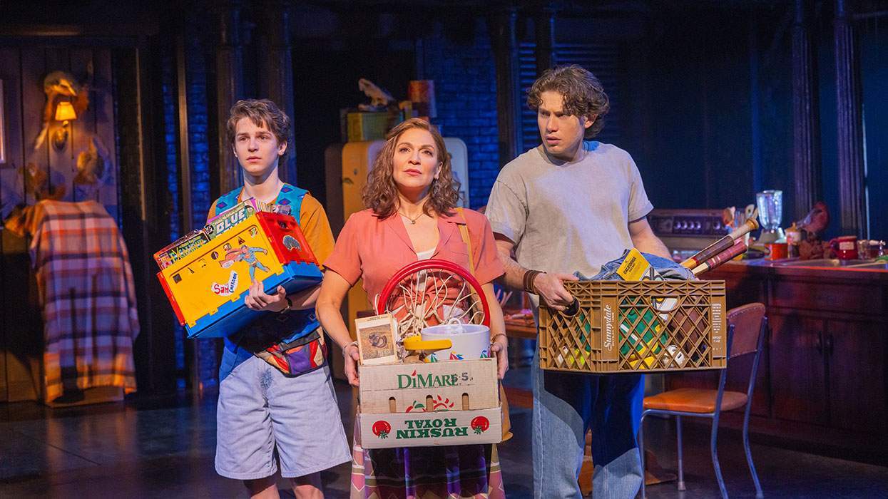 Benjamin Pajak (left) plays a "queer" character in "The Lost Boys" on Broadway — or does he?