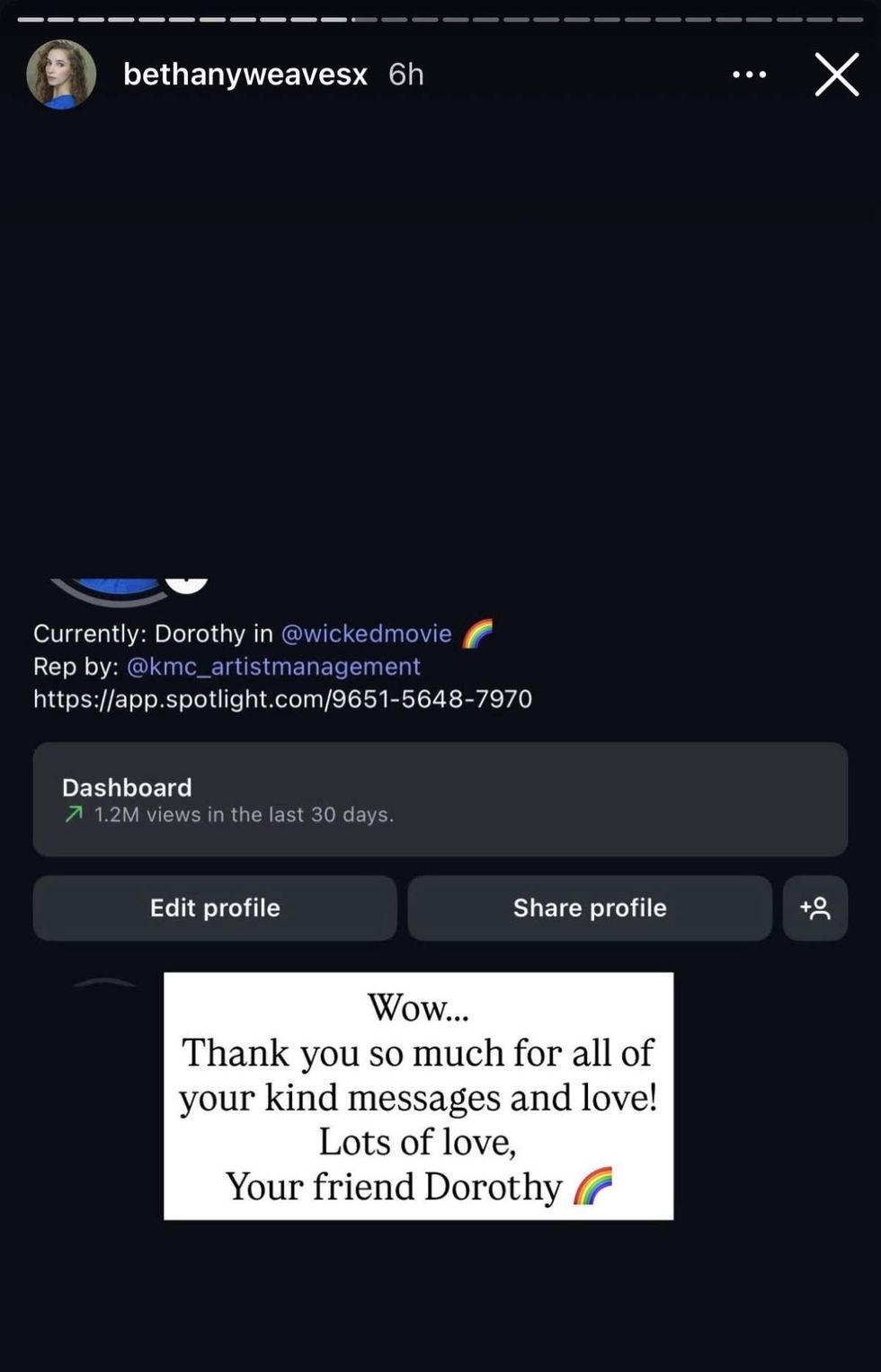 Bethany Weaver via Instagram Story