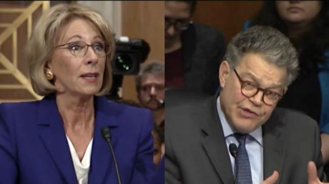 Betsy DeVos, Al Franken, Senator Al Franken