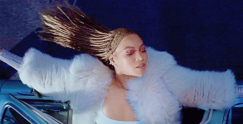 beyonce formation hair toss gif