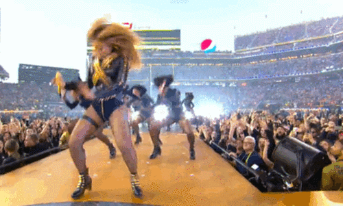 beyonce Super Bowl fall gif