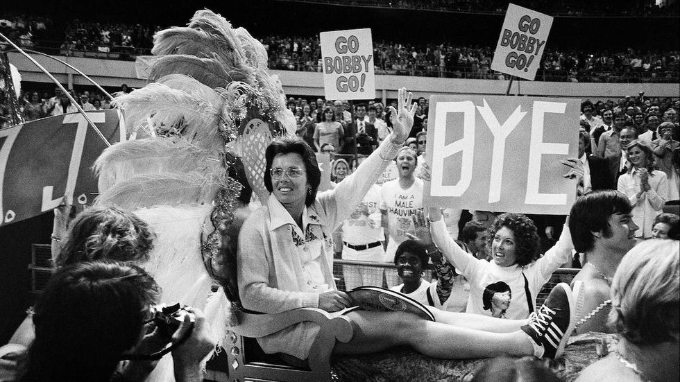 Billie Jean King in Give Me the Ball! by Liz Garbus and Elizabeth Wolff