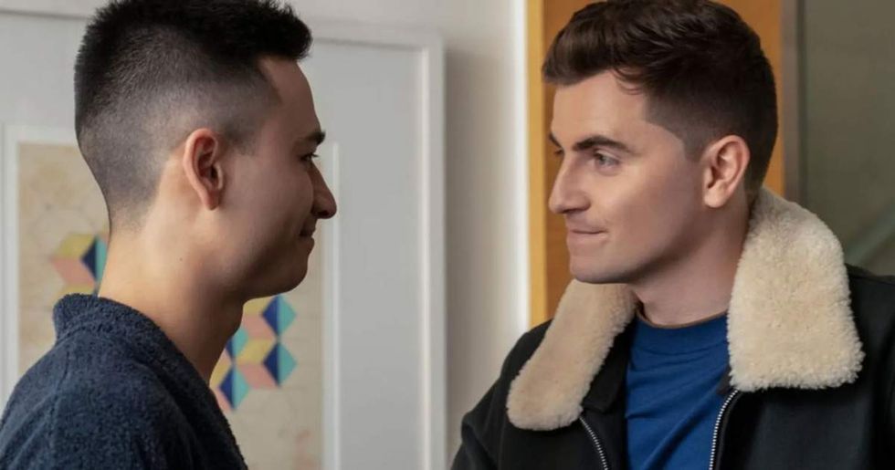 Billy Harris as Colin with Sam Liu as Michael