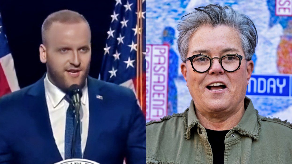 Billy McLaughlin at the 2024 NRA Presidential Forum; Rosie O'Donnell at opening night for Sunday In The Park With George in Pasadena, California