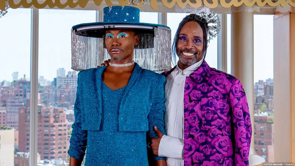 Billy Porter and his Madame Tussauds Wax Figure