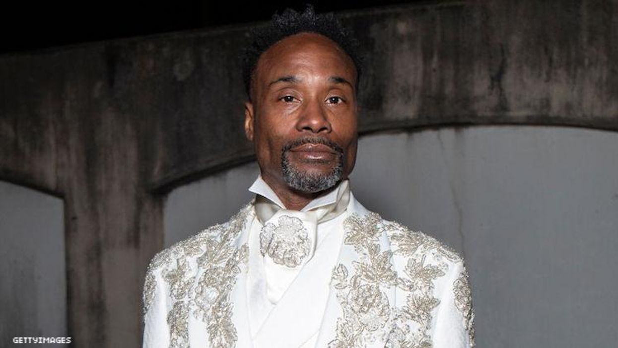 Billy Porter on a red carpet.