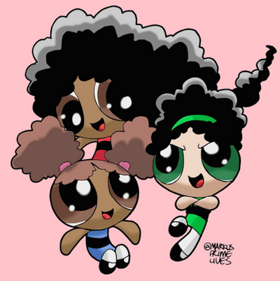 Illustrator Reimagines Cartoon Characters as Fierce Black Girls