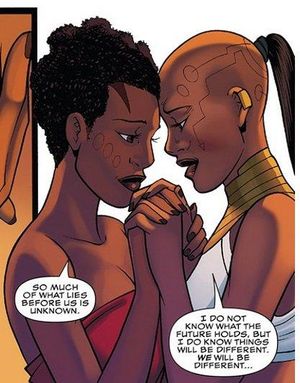 300px x 383px - The 'Black Panther' Lesbian Romance That Almost Was