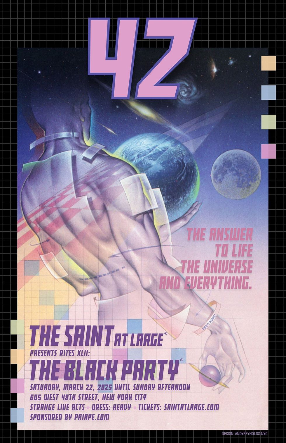 Black Party 2025 event promotion flier